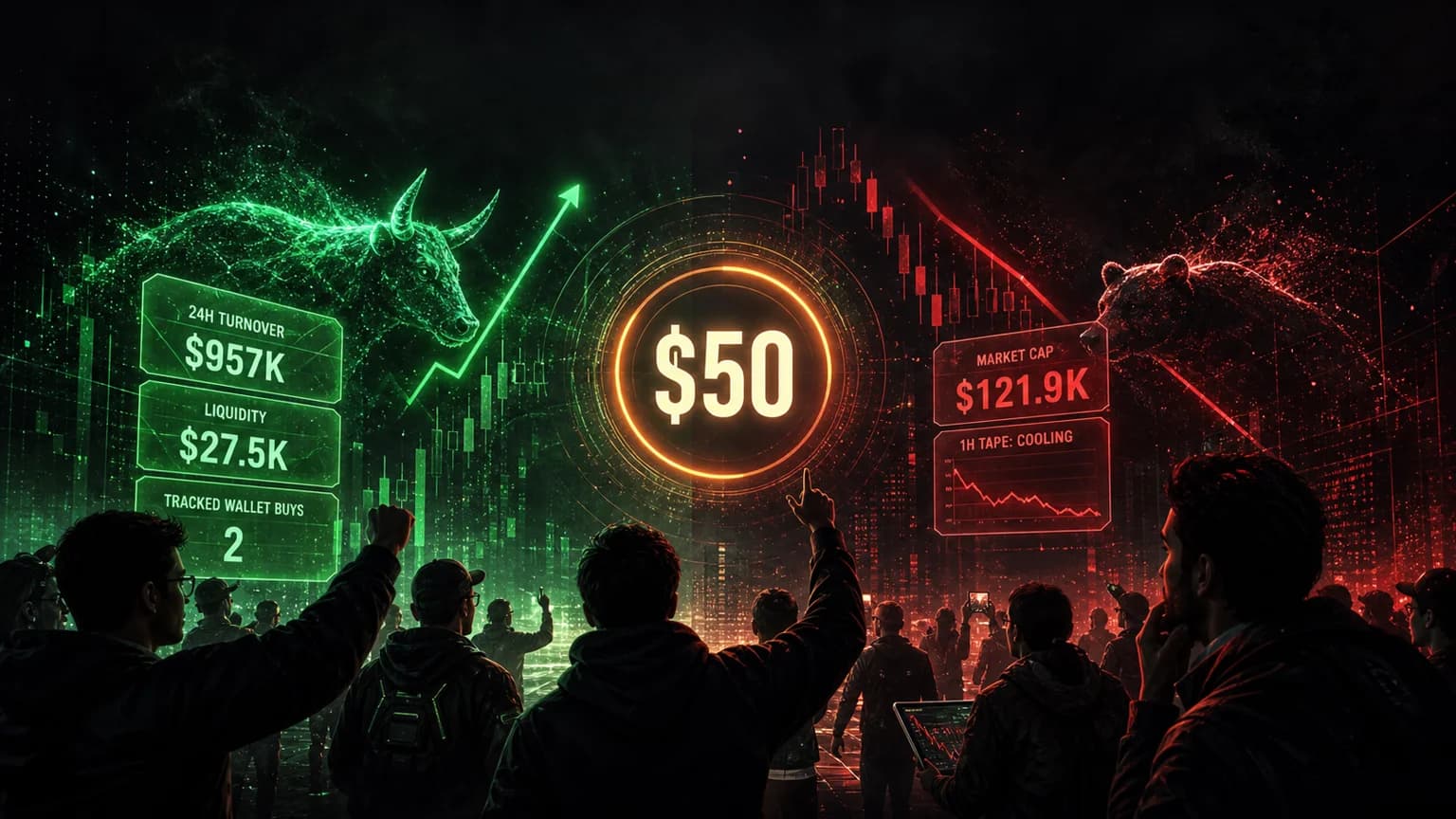 $50's Watched-Wallet Spark Now Faces a Real Follow-Through Test
