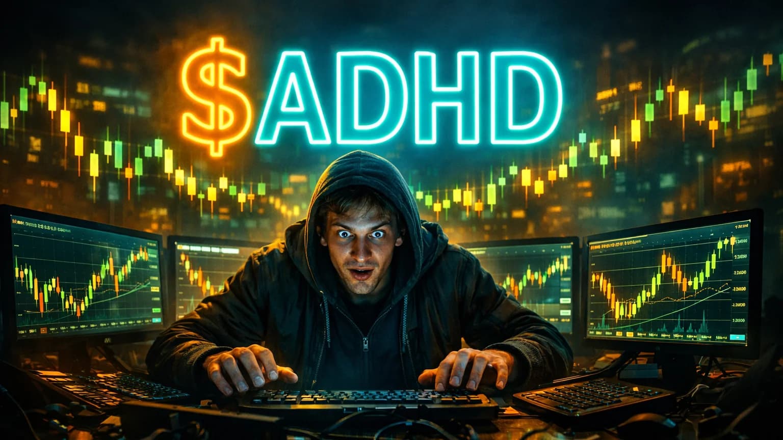 5,531 Trades and a 100% Pump — How ADHD Coin Turned Degen Dopamine Culture Into a Live Trading Narrative