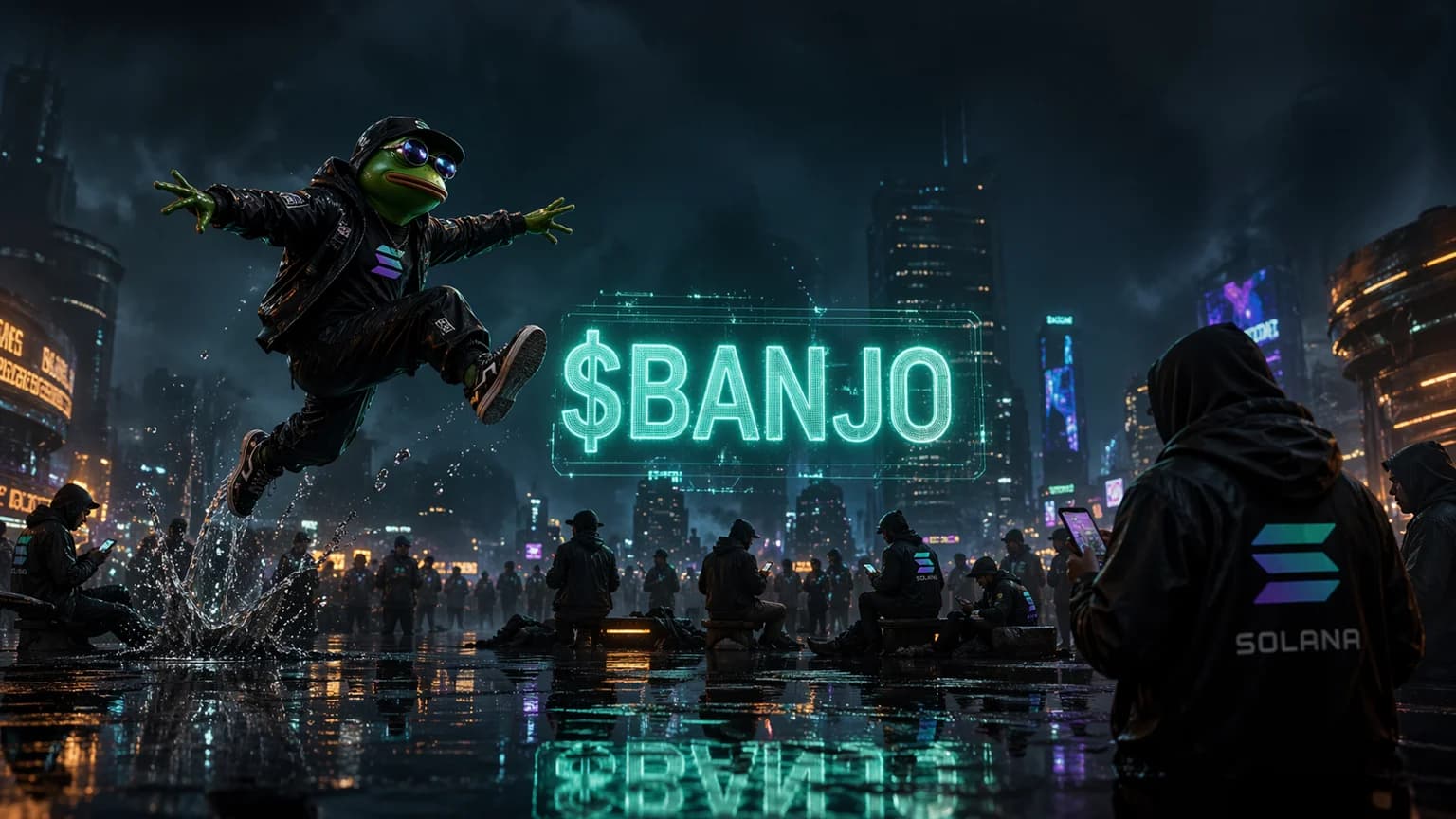 Banjo the Frog Jumped 381% in an Hour, and Solana's Frog Trade Found a Clean New Ticker