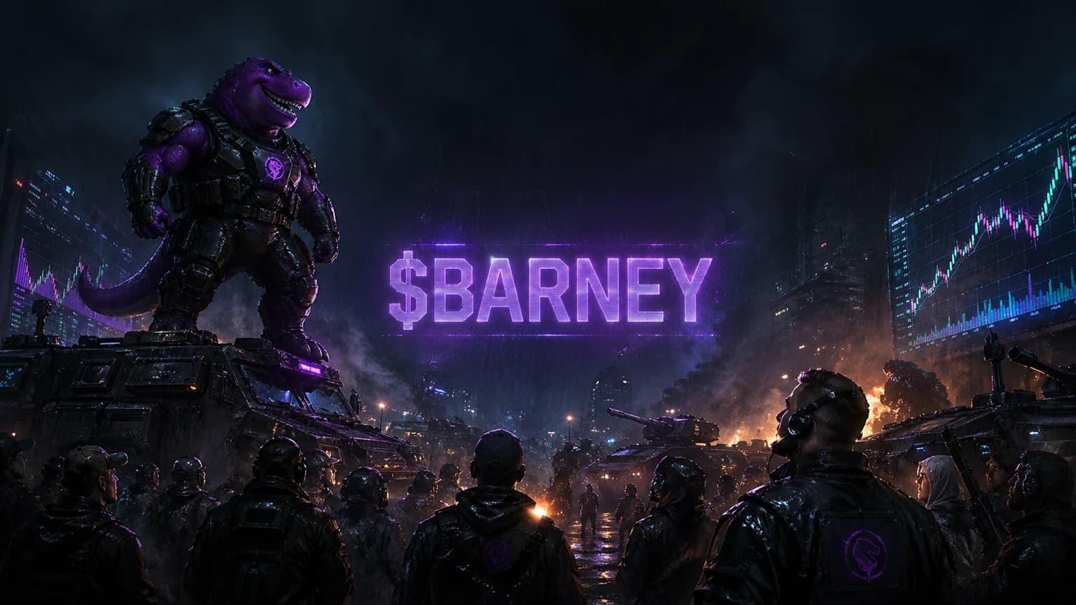 BARNEY Pulled $583K of Solana Volume by Pitching a One-Token War Machine