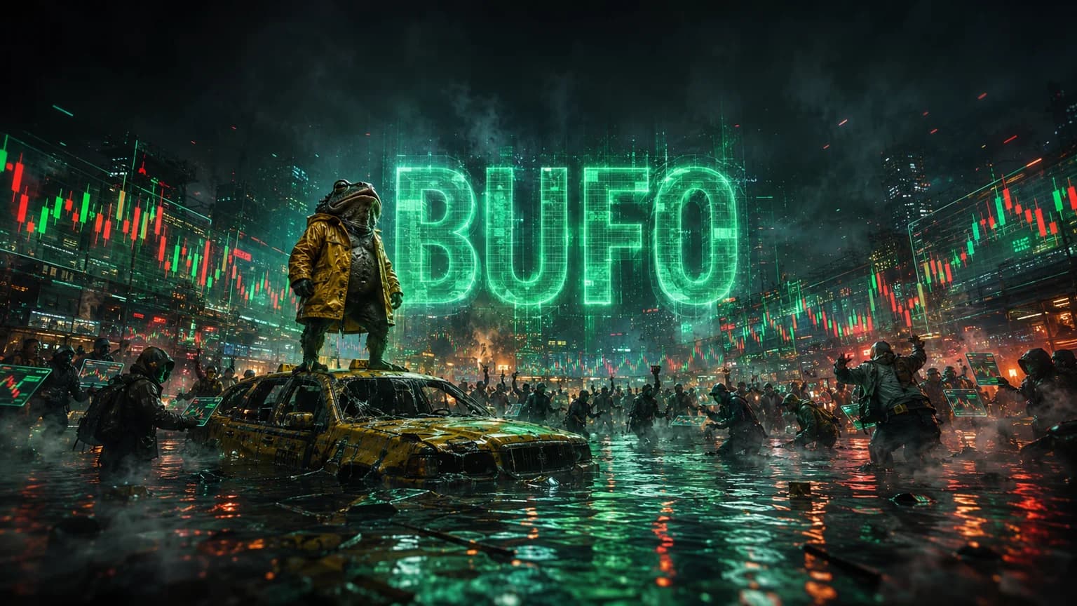 BUFO Did $1.46M on a $176K Solana Board in Under a Day — and the 30% Hourly Flush Is the Real Test
