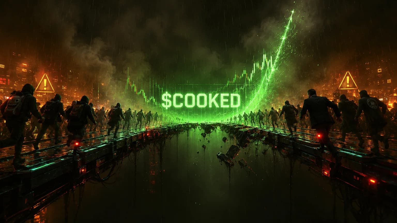 $COOKED Printed a Violent Solana Burst, but a Chart With No Liquidity Still Looks Like a Trap Before It Looks Like a Trend