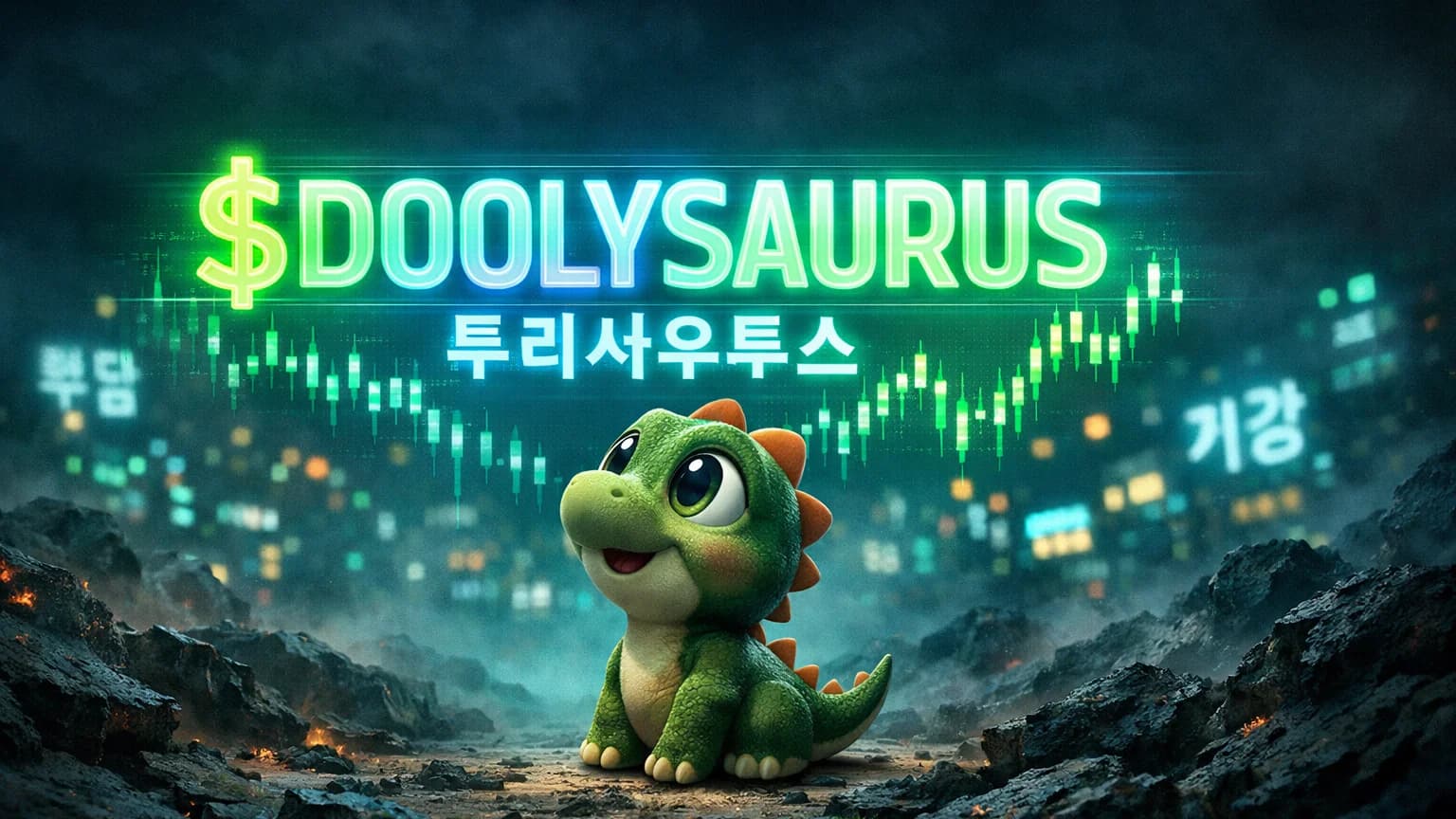 Korean Dinosaur Meme DOOLYSAURUS Explodes 2,700% With $910K Volume as Solana Goes Prehistoric