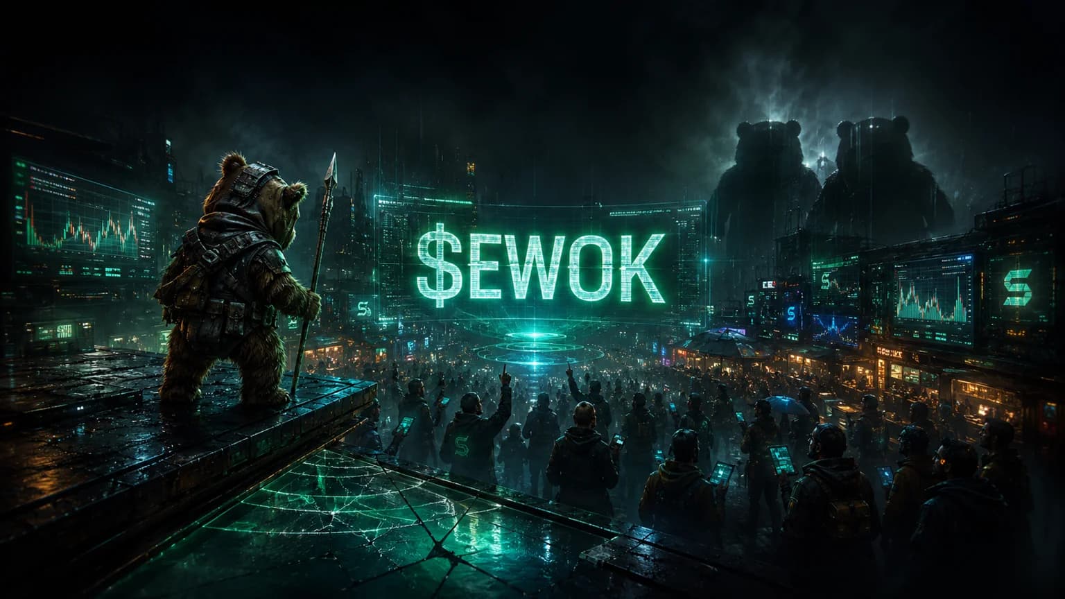ewok Turned a Quiet Solana Launch Into a $572K Volume Sprint, but the Holder Map Still Decides the Next Leg