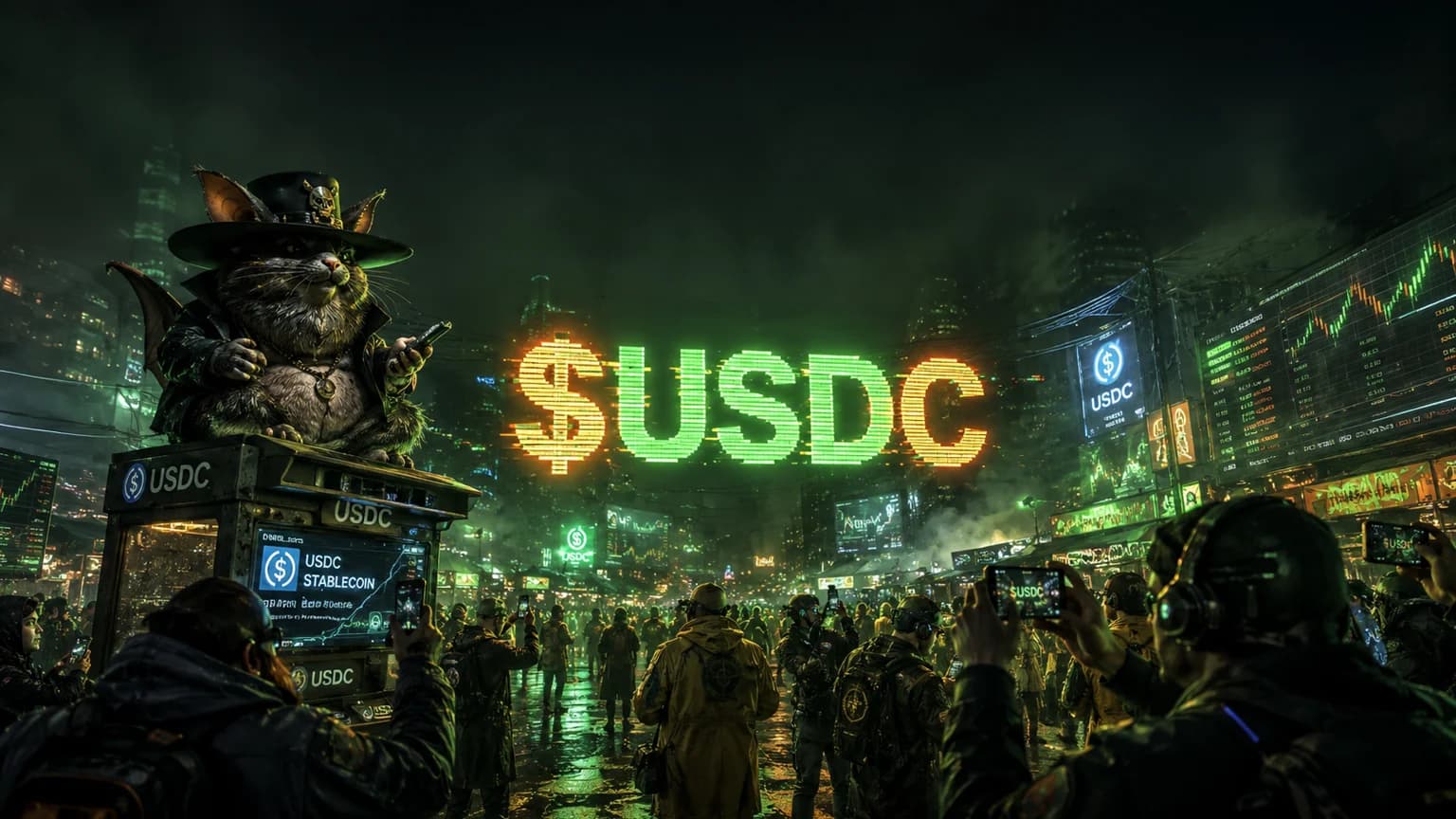 FatCatBatRatWifHat Hijacked the $USDC Ticker and Ripped 4,405% in 14 Hours