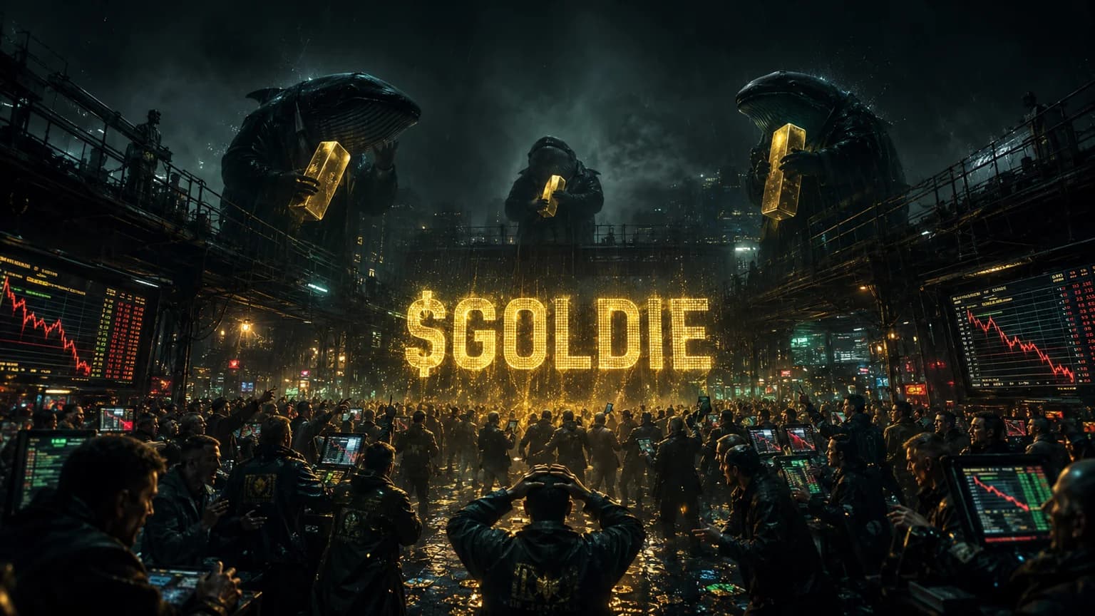 GOLDIE Forced $1.71M Through a $139.5K Solana Board, but 48.3% of Supply Is Already Parked in Three Wallets