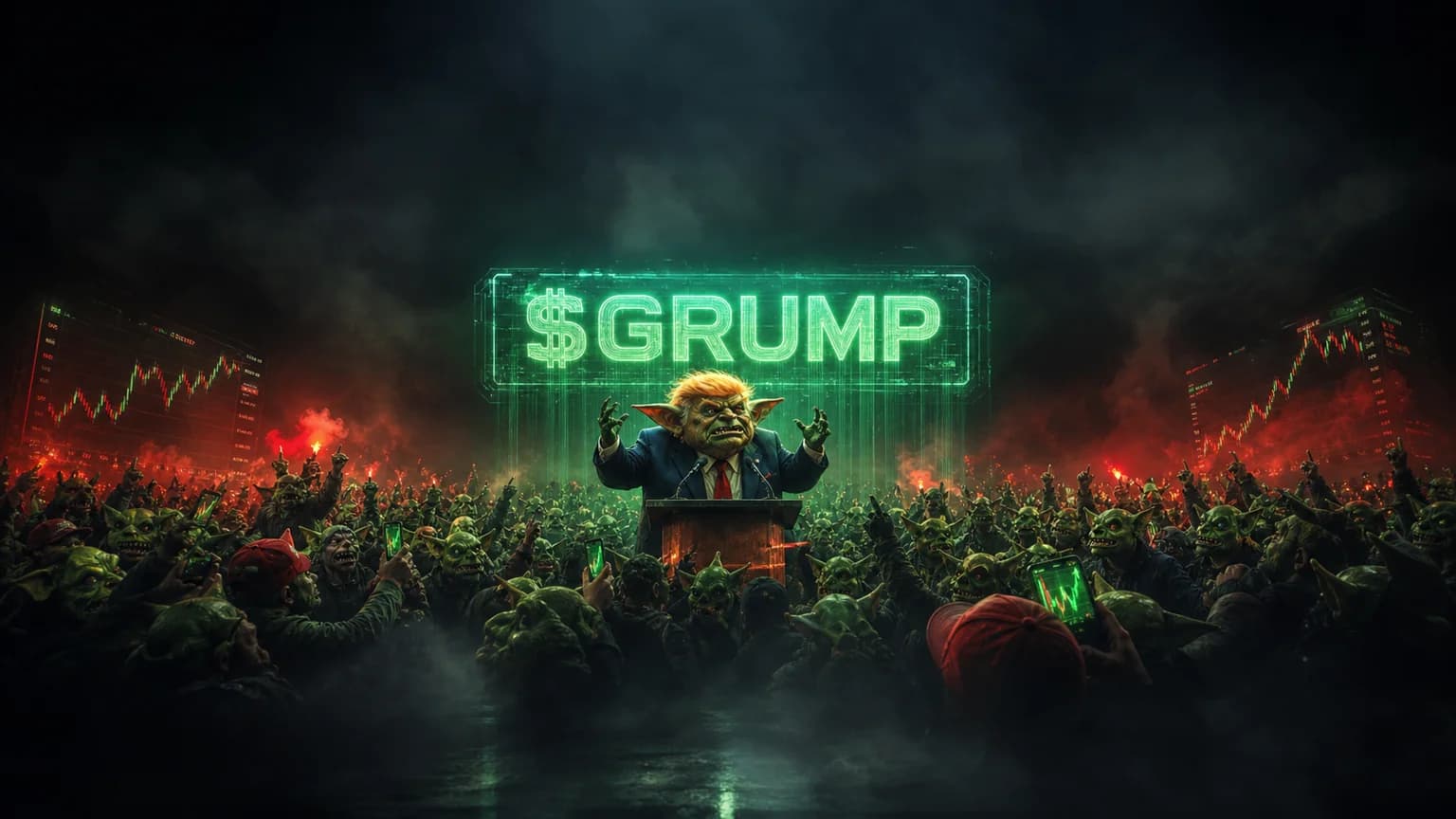 Goblin Trump Pushed $1.47M of First-Session Volume as Solana Leaned Back Into Political Goblin Mode