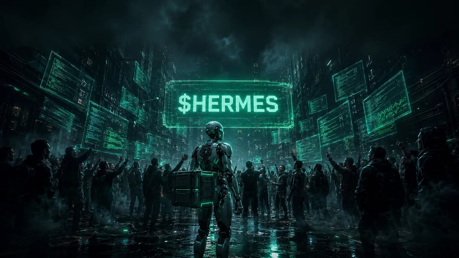 HERMES Is Stuffing $1.48M Through a $336K Solana Board, and the Open-Source AI Story Is Doing Half the Work