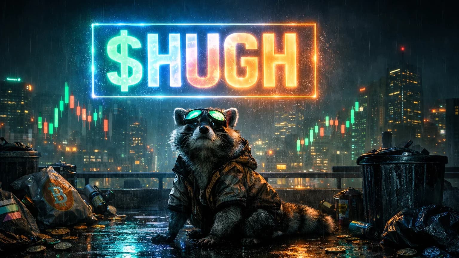 $HUGH Explodes 5,850% in Three Hours — A Raccoon Just Took Over Solana's Pump.fun