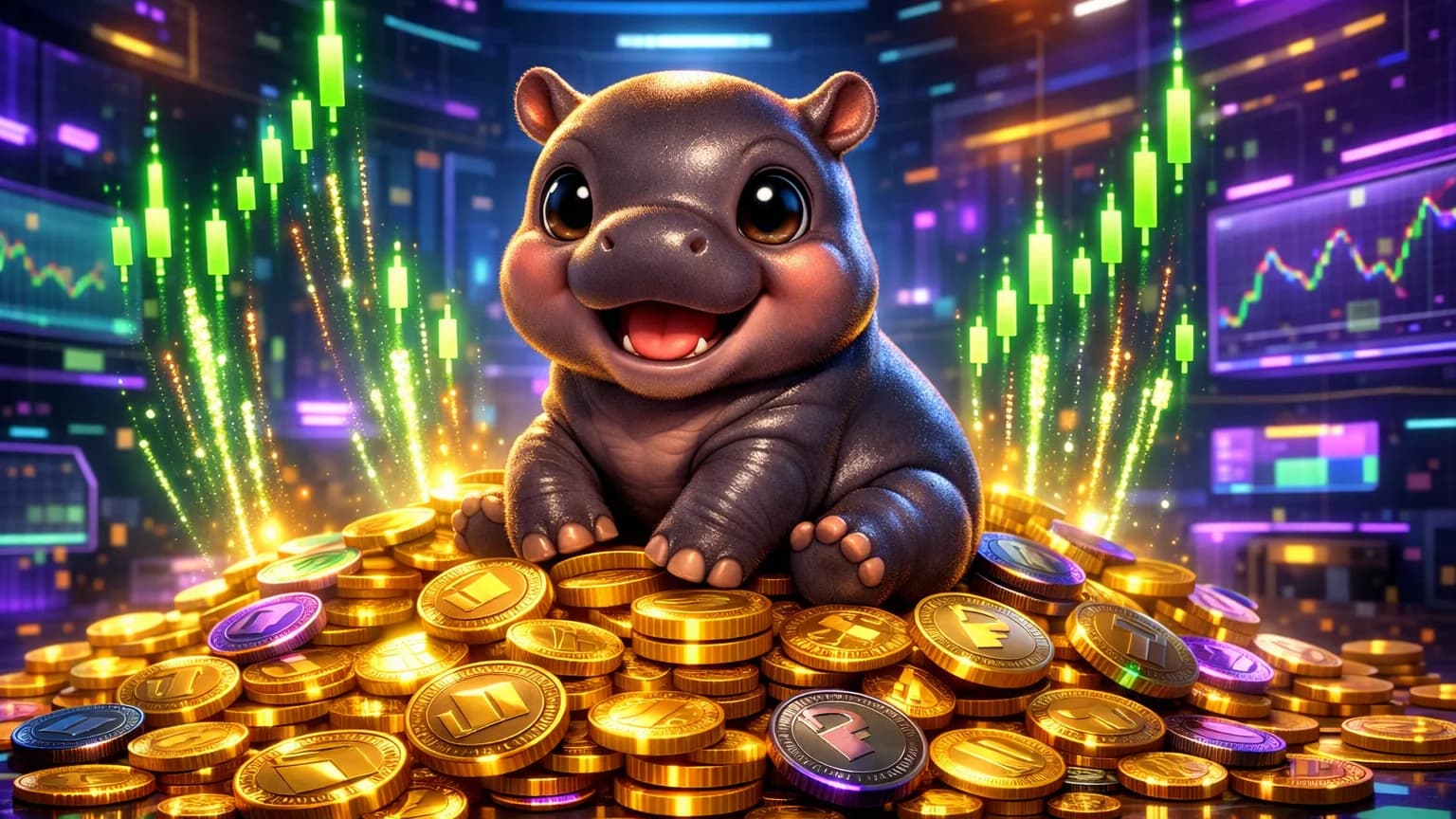 A Baby Hippo Named Jellybean Just Became a $7M Solana Meme Coin — Because of Course It Did