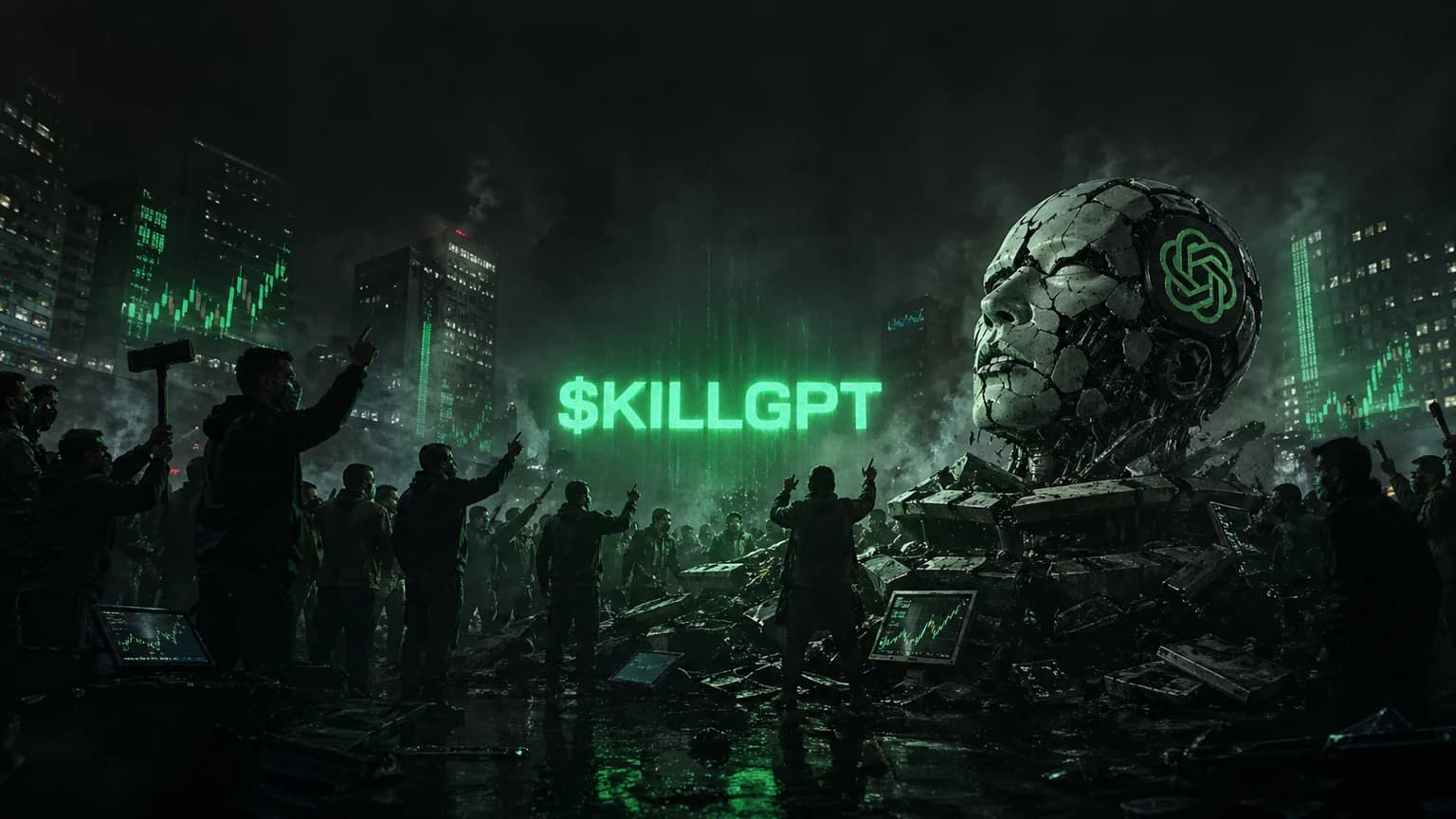 KILLGPT Just Pushed $1.3M in Volume in 3.6 Hours as Solana's Anti-AI Meme Found a Real Bid