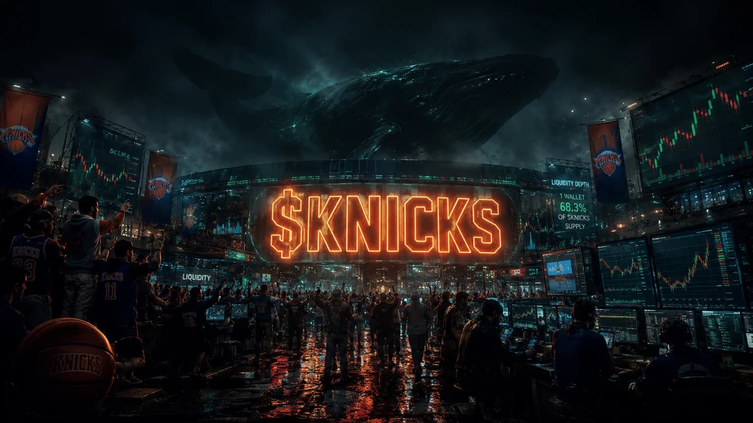 $KNICKS Is Catching the Playoff Meme Reflex, but a 29.6% Top Wallet Makes This a Very Thin Chase