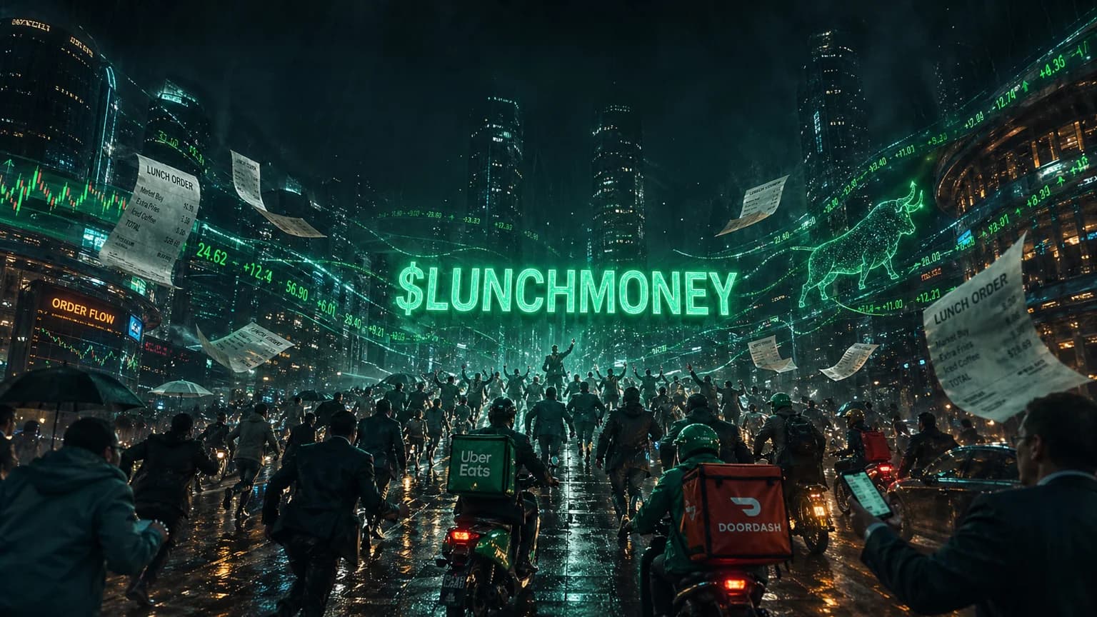 LUNCHMONEY Just Printed a 271% Day on Solana, and the Buy Skew Is the Real Story