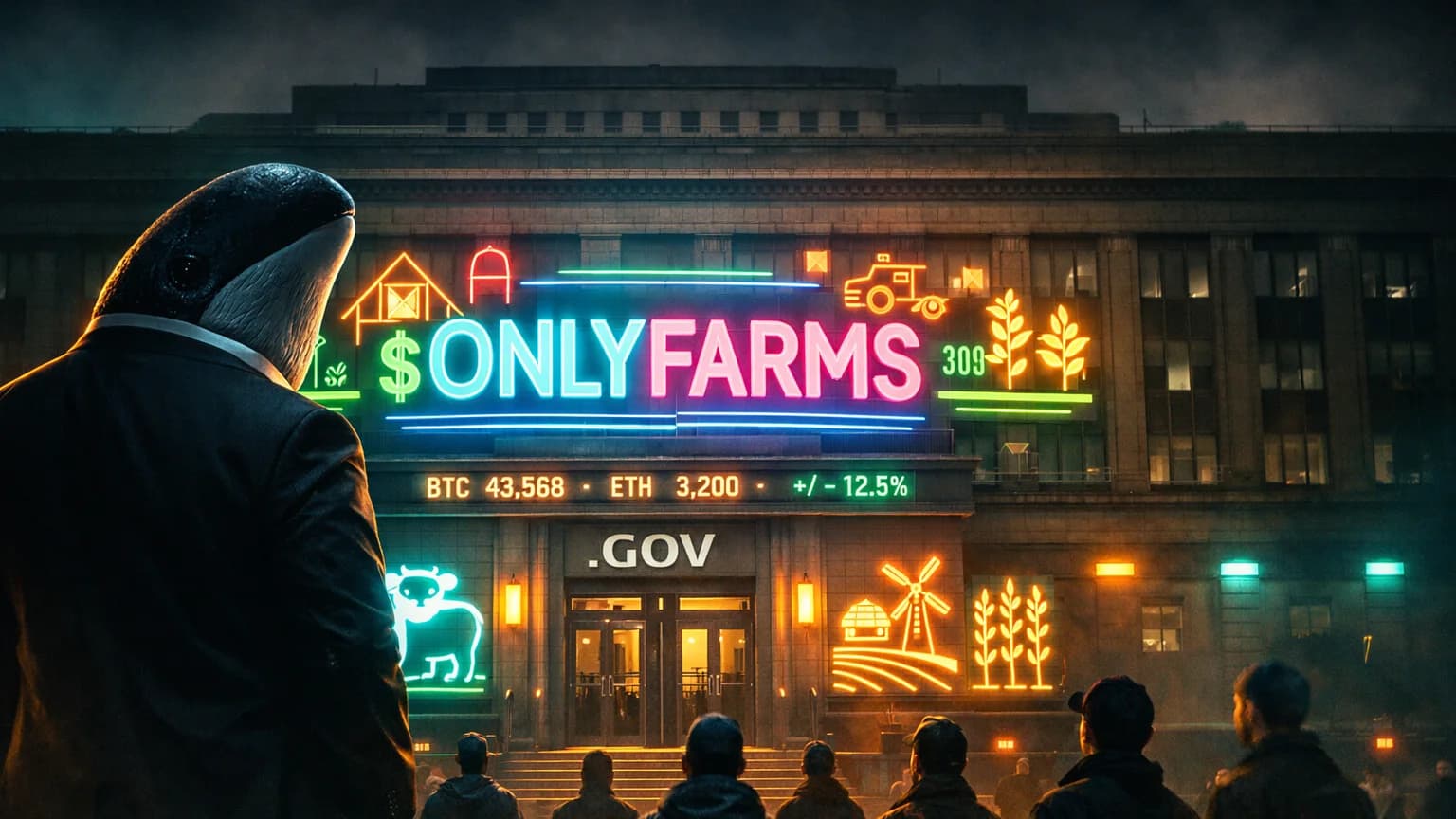 OnlyFarms.gov Rips 7,000% in Under an Hour — But One Wallet Holds 20% of Supply