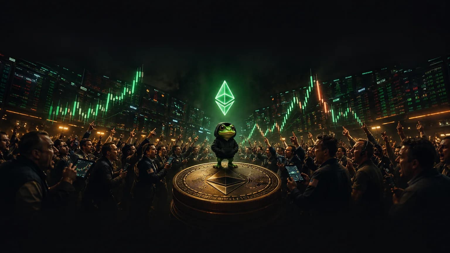 p Just Did $1.7M in Volume on Ethereum, and the Smallest Pepe Trade Is Already Turning Violent