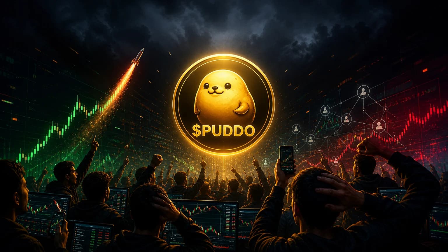 $PUDDO Ripped 568% in Its First Hour. Now the Trade Is an Exhaustion Test