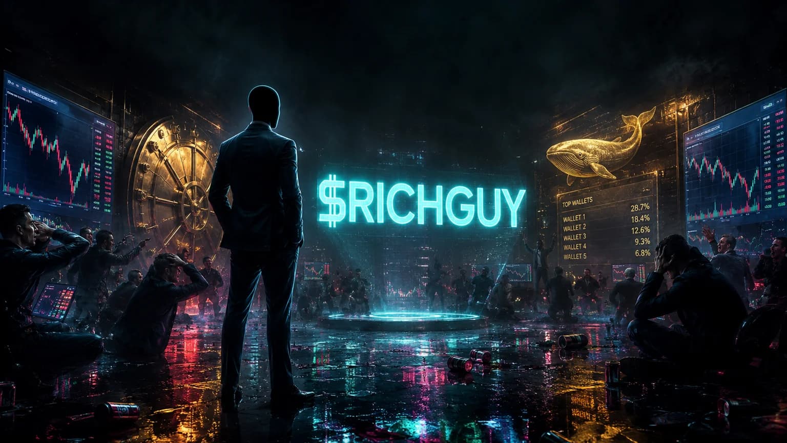 RICHGUY Flipped $808.9K of Volume on a $141.1K Solana Board — but 35.7% of Supply Still Sits in Three Wallets