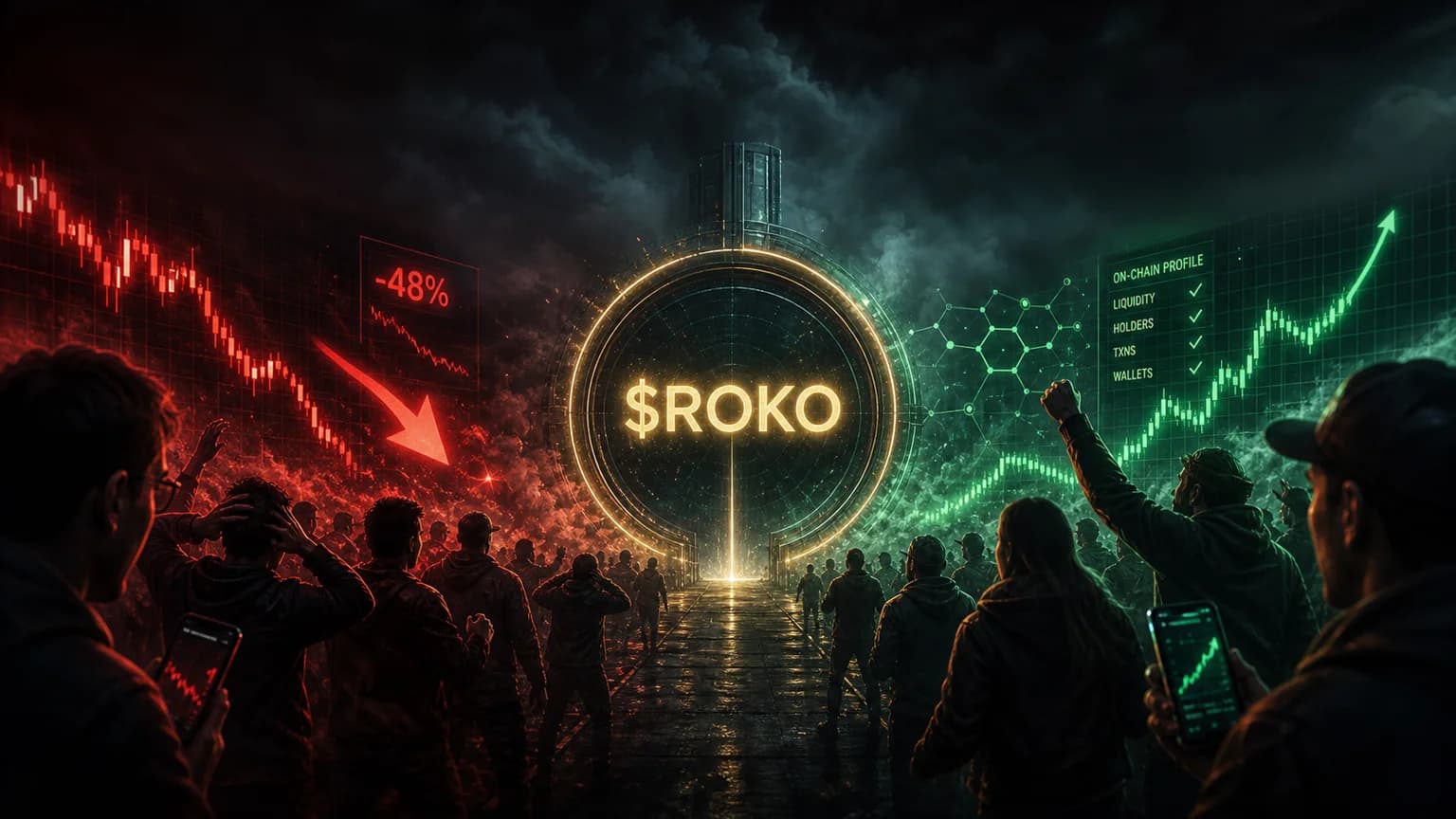 $ROKO Hit $52K, Then Gave Back Half. The Real Test Is Its Holder Map.