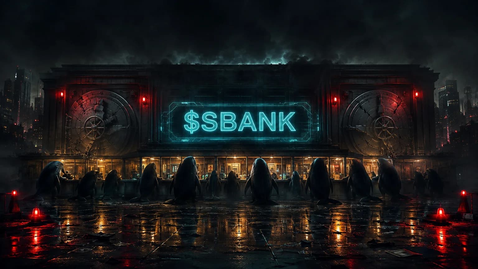 $SBANK Turned a Fake-Bank Meme Into a Solana Sprint, but the Cap Table Still Looks Too Tight for a Clean Read