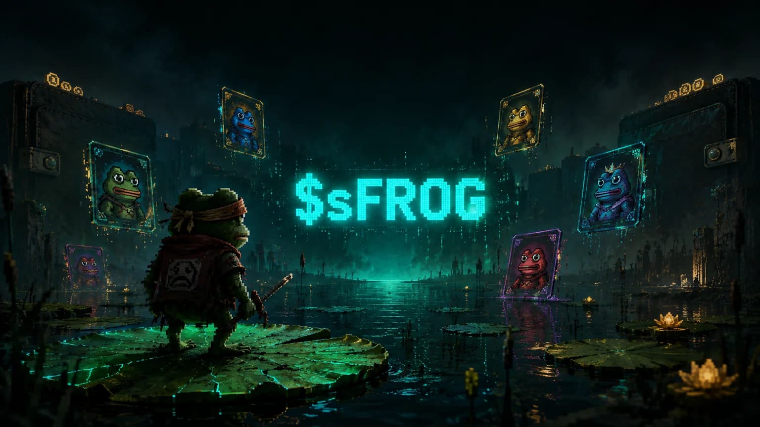 sFROG Turned a Pixel-Frog NFT Pitch Into $151K of Solana Volume — but 55% of Supply Is Already Sitting in Three Wallets