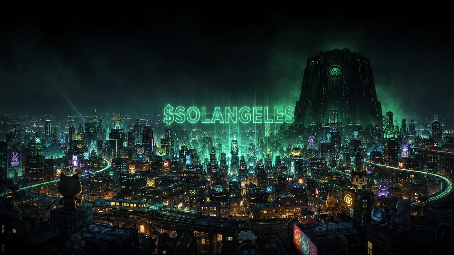 SOLANGELES Turned a Cartoon-City Pitch Into a $1.73M Solana Sprint, but One Wallet Still Owns Half the Show