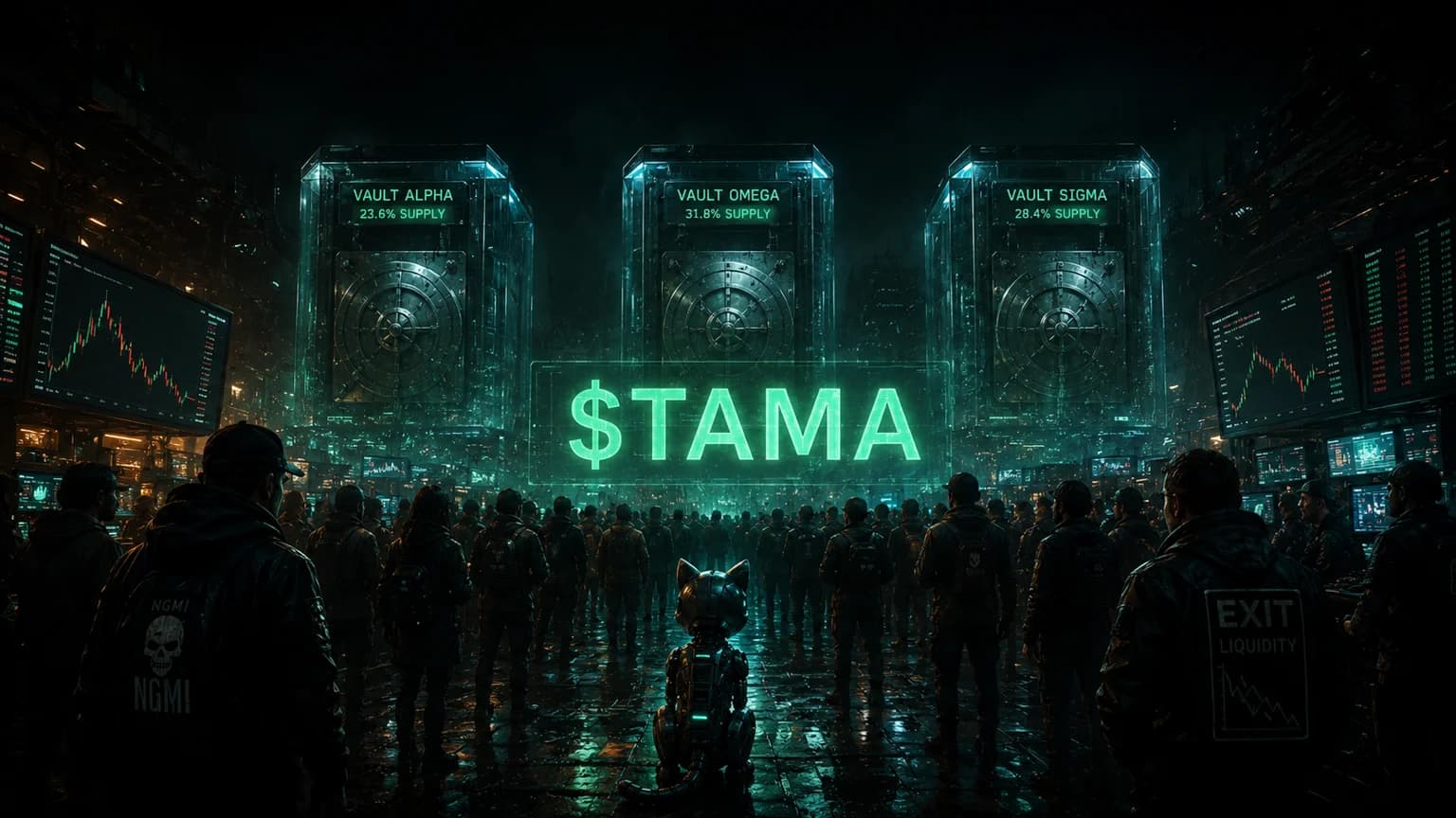 $TAMA Is Still Trading a Real Solana Launch Tape After a 42% Reset, but the Board Is Too Concentrated to Treat the Bounce Like a Free Pass