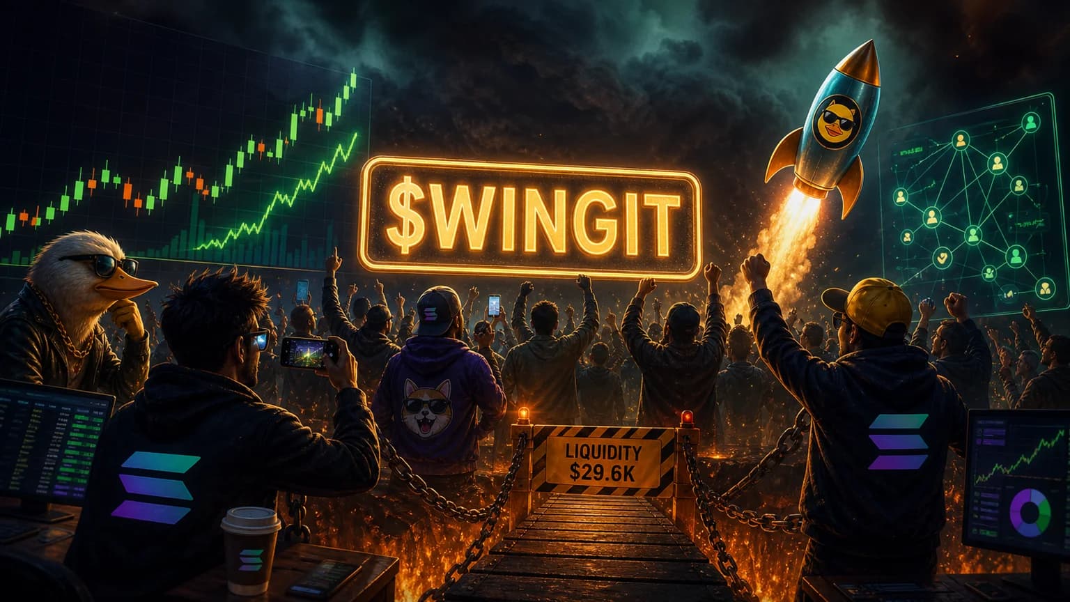 $WINGIT Ran 568% in Six Hours, but the Whole Trade Sits on a $29.6K Door