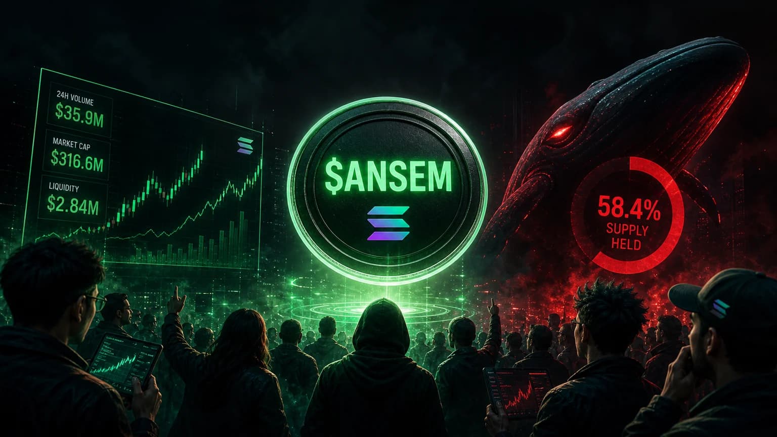 $ANSEM Has CT Firepower and Eight-Figure Solana Turnover, but One Wallet Still Owns Too Much of the Board