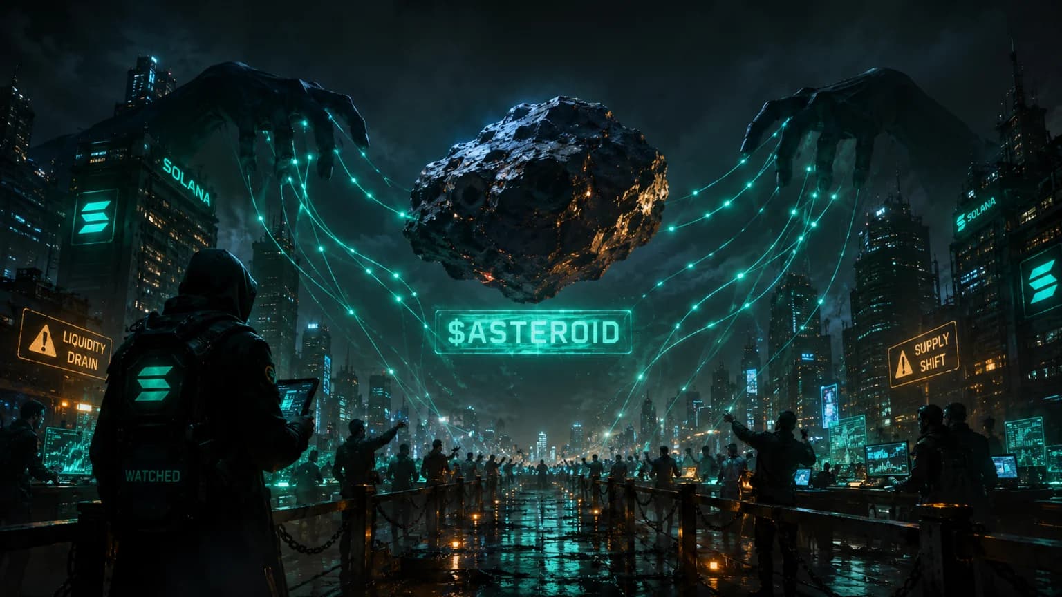 $ASTEROID Pulled a Watched Wallet and Seven Figures of Volume, but the Solana Board Still Runs Through Two Big Hands