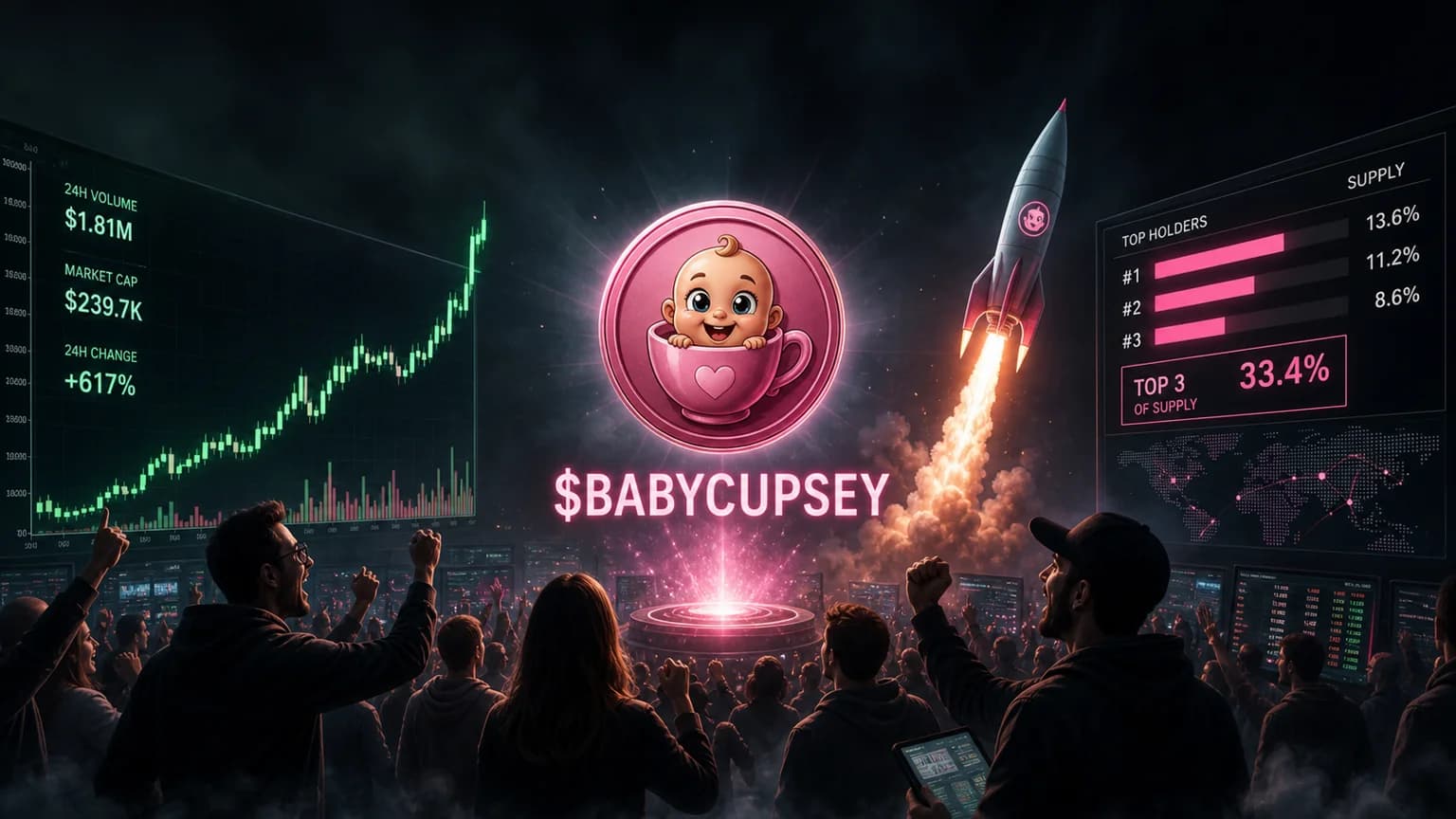 $BabyCupsey Kept the Cupsey Proxy Trade Flying, but One Fifth of Supply Still Sits in a Single Wallet