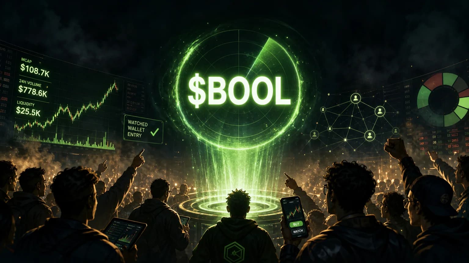 $BOOL Pulled in a Watched Wallet and a $778.6K Volume Day, but the Holder Map Still Needs to Breathe