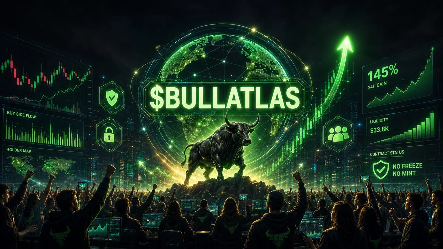 $BULLATLAS Has One of the Cleaner Solana Launch Profiles on the Board, but the Real Test Starts on the Second-Day Tape