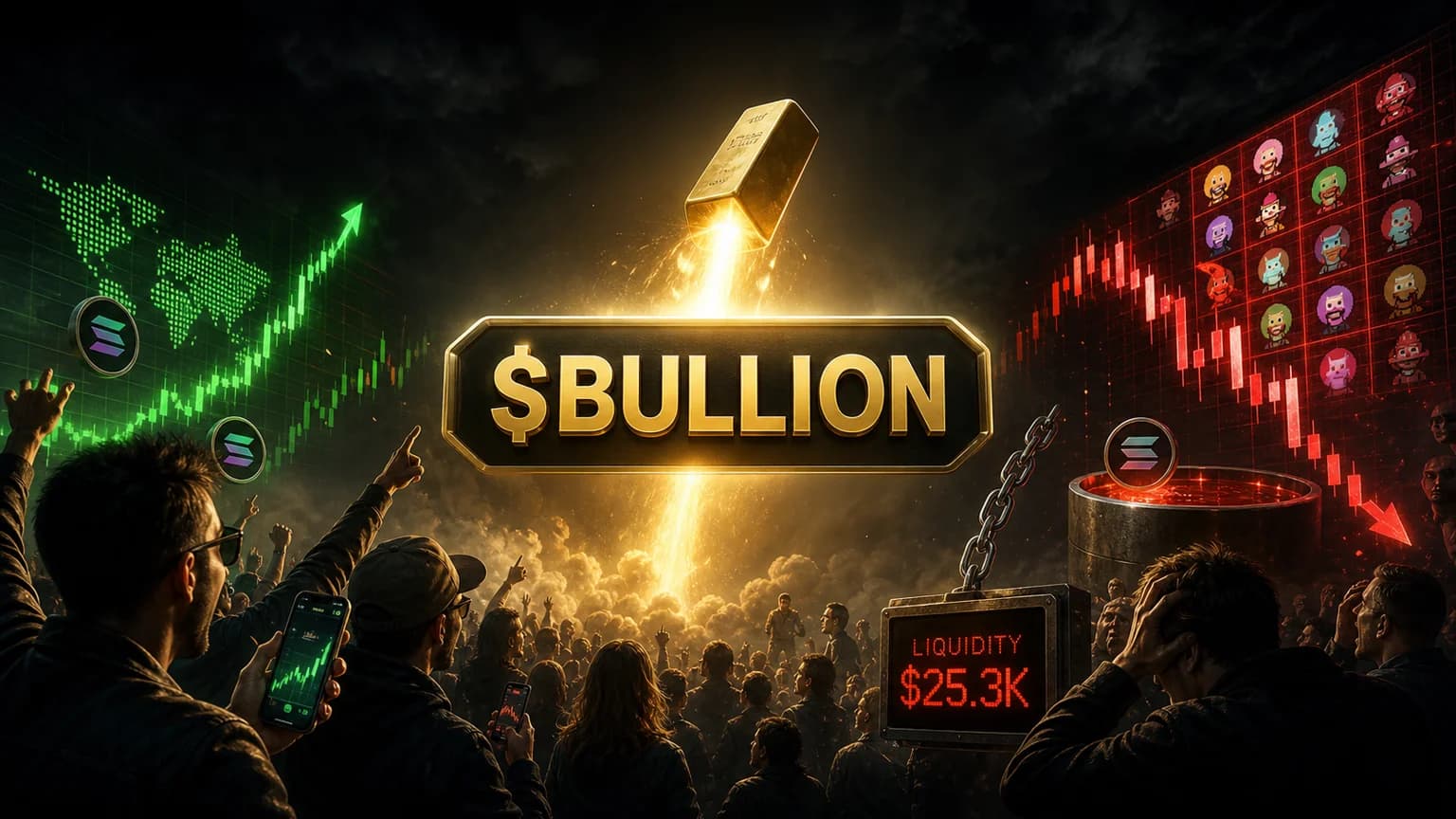 $BULLION Is What Happens When Solana Traders Turn Gold-Chart Anxiety Into a First-Hour Meme Sprint