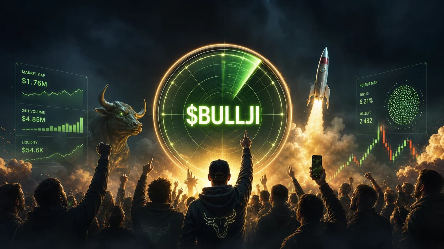 $BULLJI Turned a Solana Emoji Joke Into a Real Volume Event, but the Exit Door Is Still Narrow