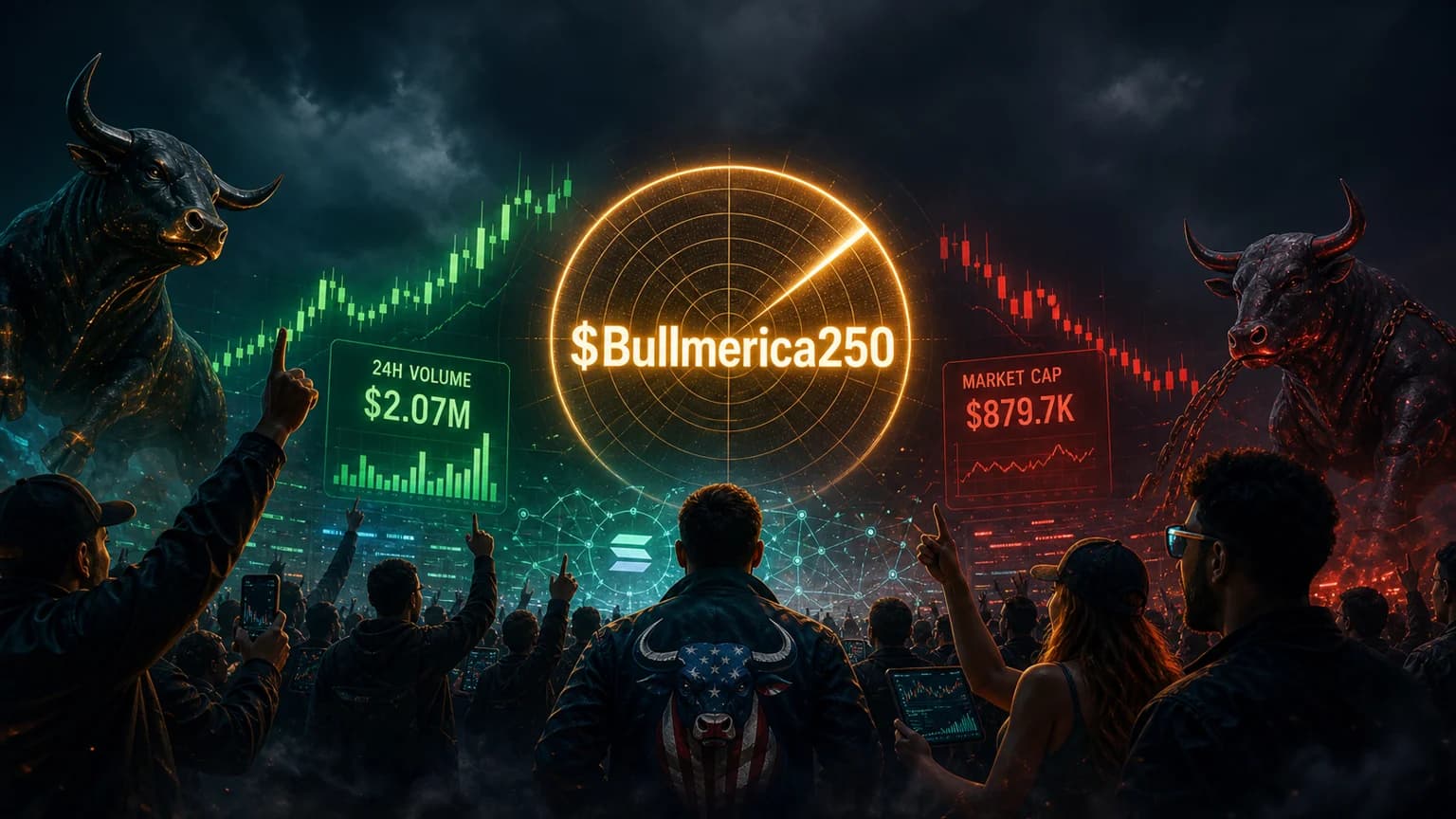 $Bullmerica250 Turned a Patriotic Solana Joke Into a Real Volume Event, but the Liquidity Floor Is Still Thin