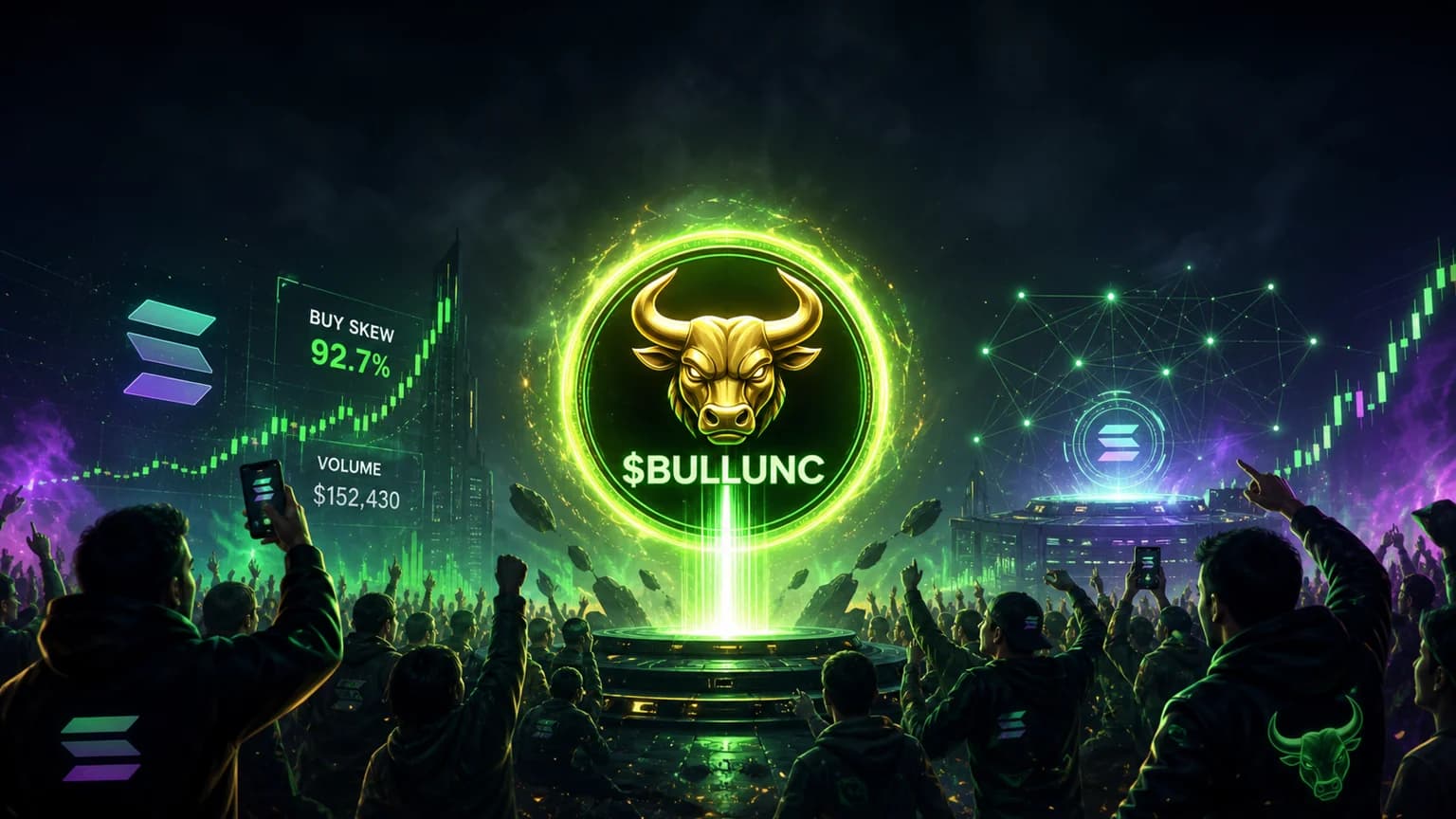 $BULLUNC Buy Pressure Turns a Tiny Solana Pool Into the Whole Story