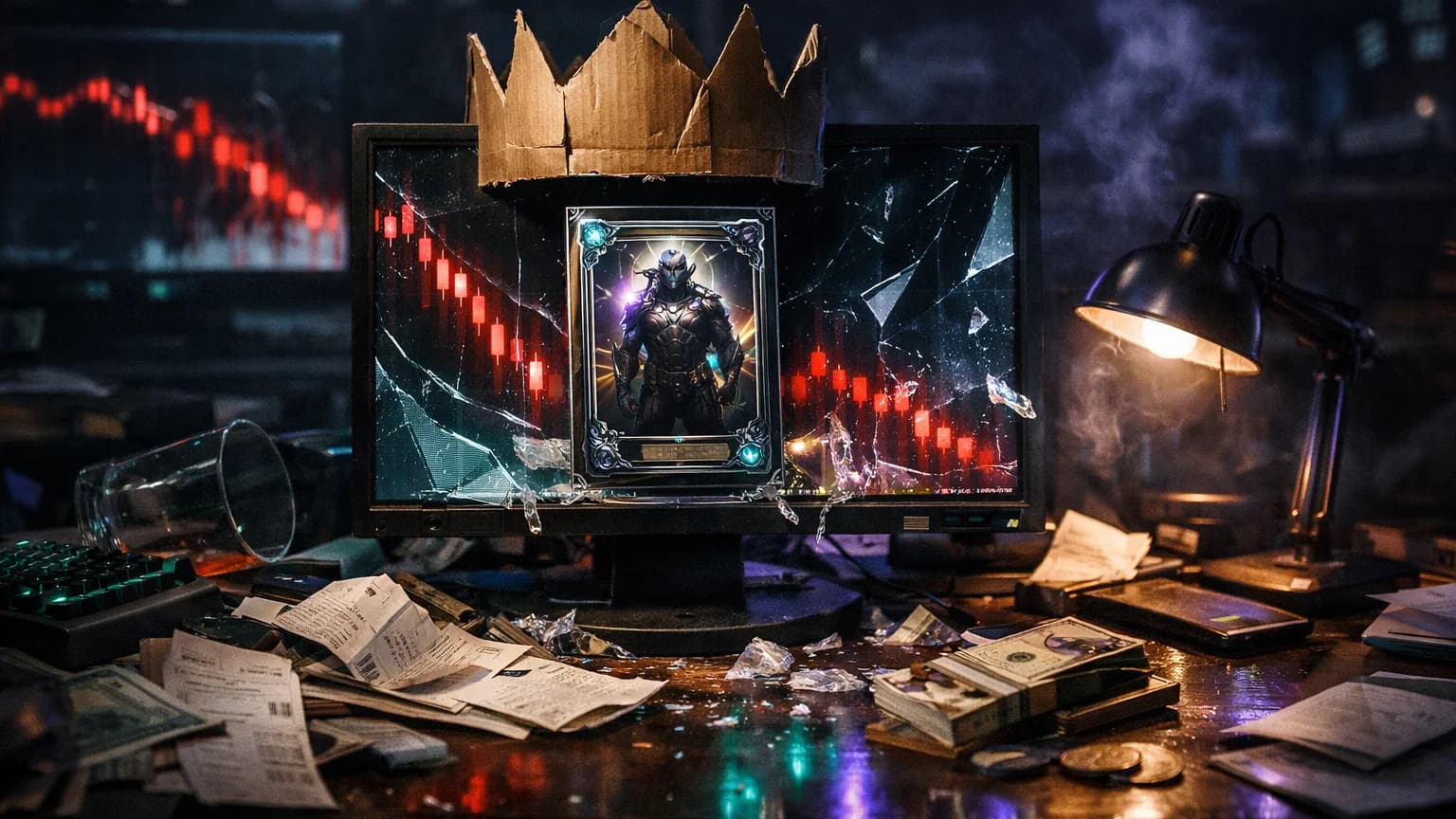 Cardboard King Turned a Steam Collectible Squeeze Into a Token, Then Lost 83% in a Day