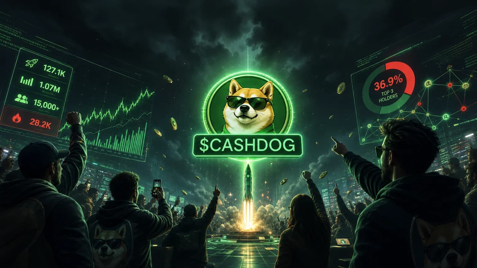 $CASHDOG Found Its Crowd Fast, but the Holder Map Still Looks Like a Thin Exit Test