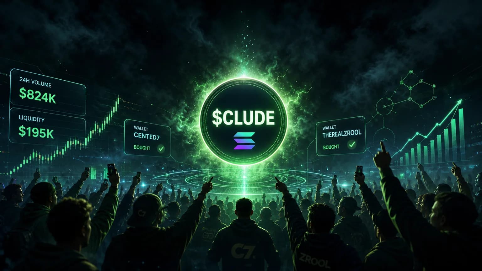 $CLUDE's Watched-Wallet Pile-In Is Testing a $195K Liquidity Wall