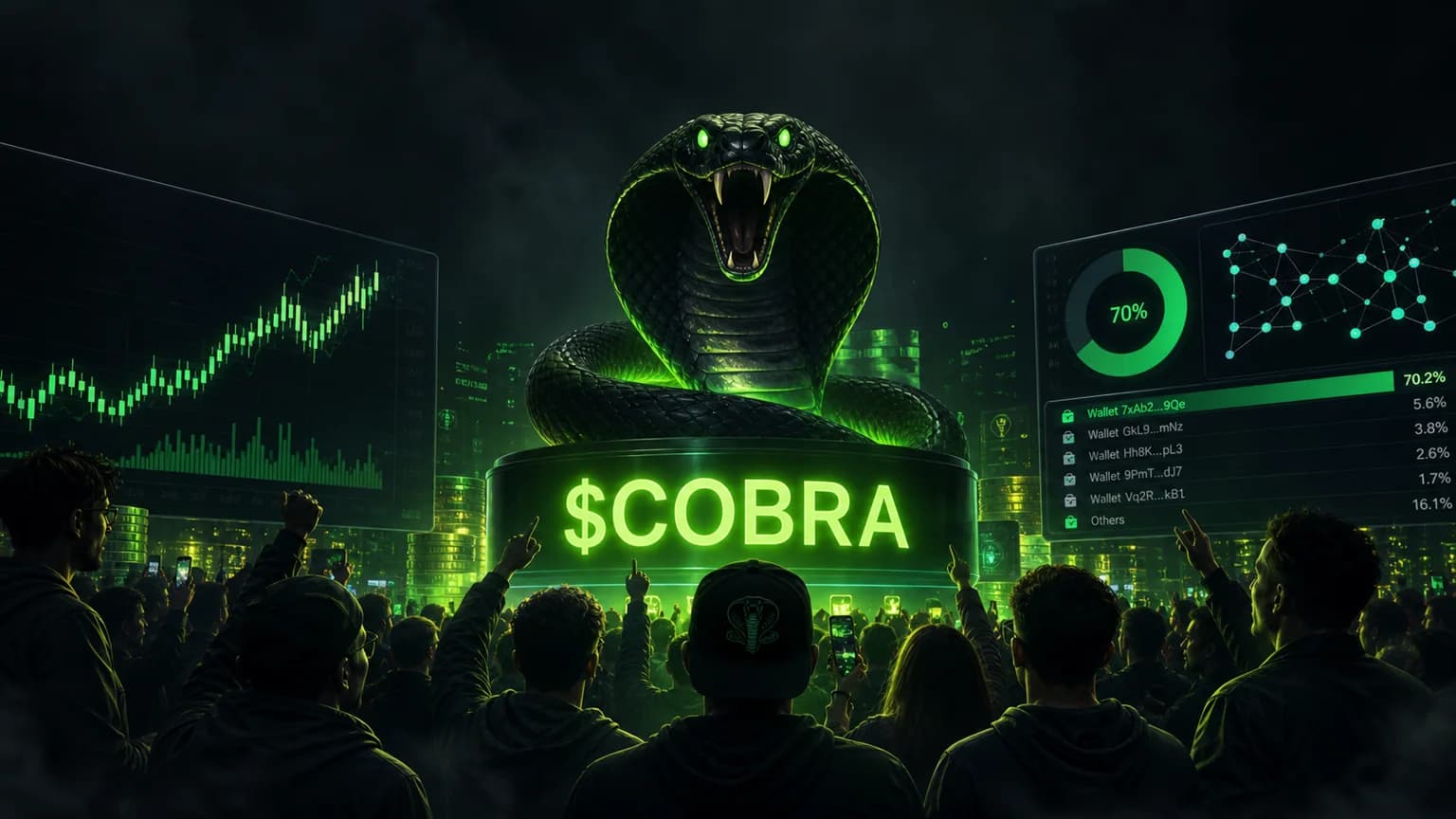 $COBRA Is Still Printing Runner-Sized Solana Volume, but a 70% Wallet Keeps the Whole Story on a Leash