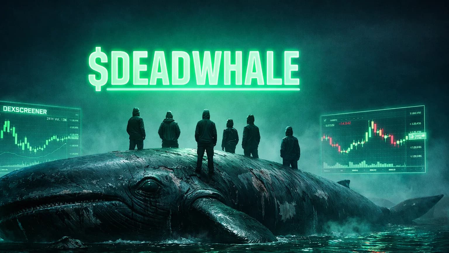 Deadwhale Surges 464% on Fresh DexScreener Listing — the Whale-Hunting Meta Gets Its Own Token