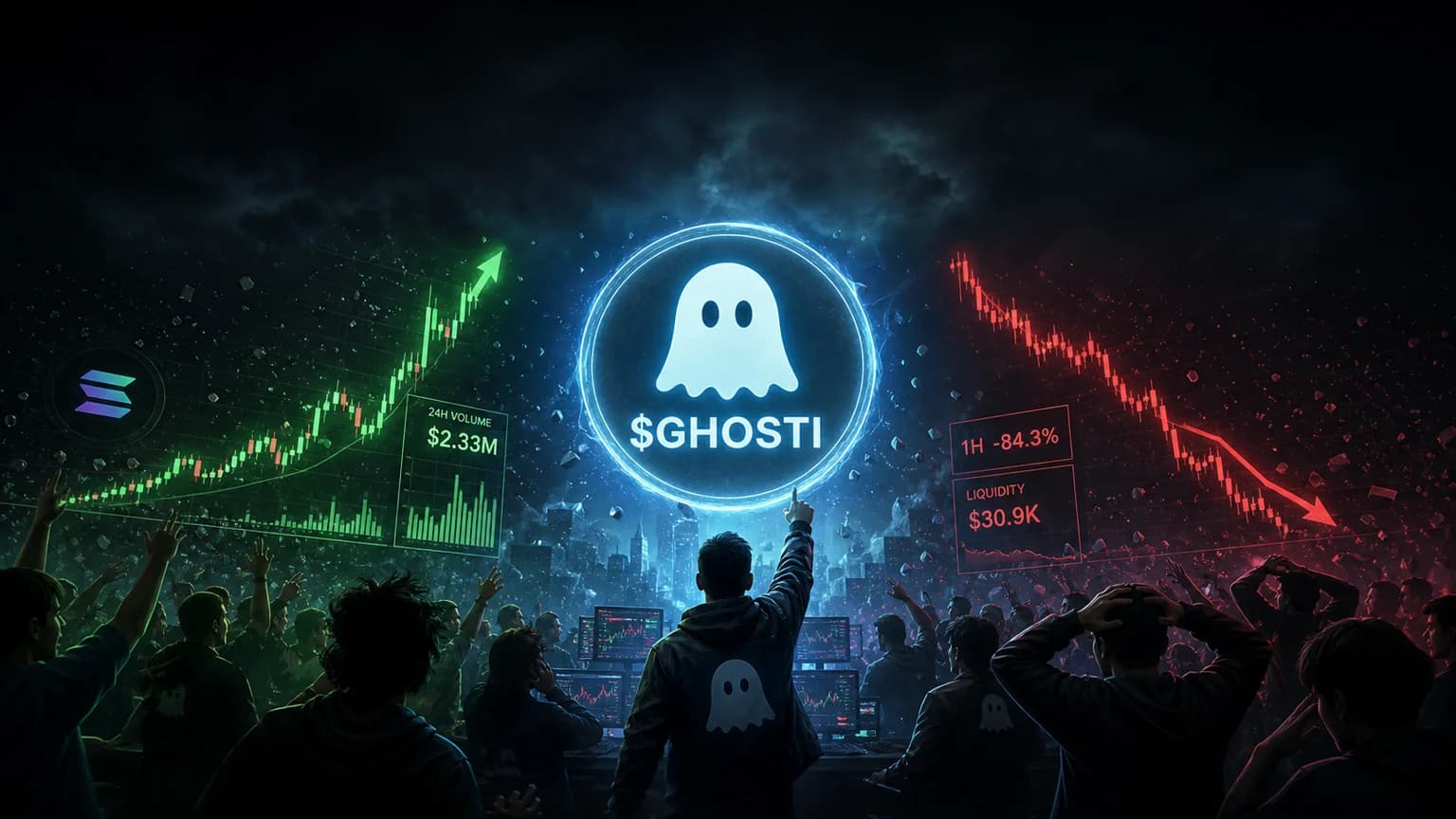 $GHOSTI Exploded Out of the Gate on Solana, but the First Real Trade Is Now a Post-Pump Survival Test