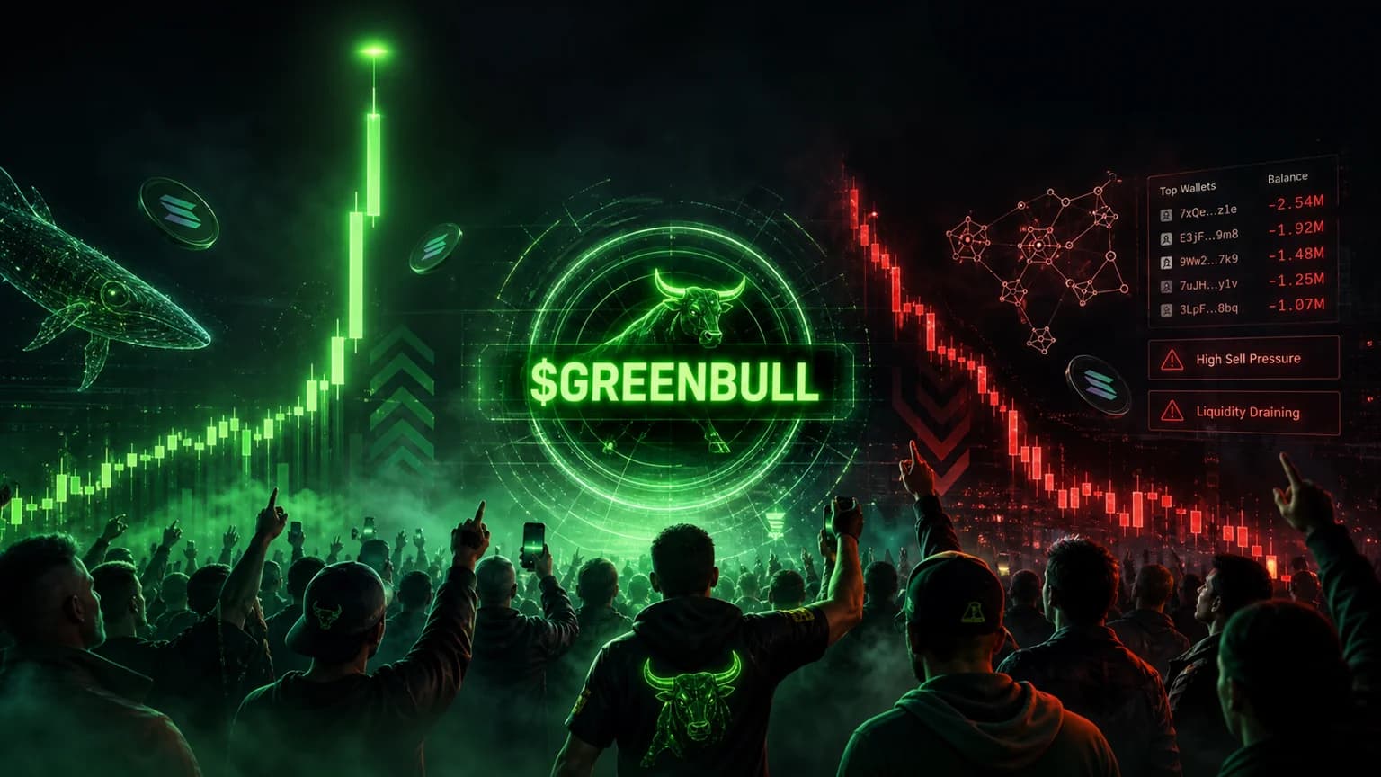 $GREENBULL Rips 414%, Then Runs Into a 57% Holder Wall