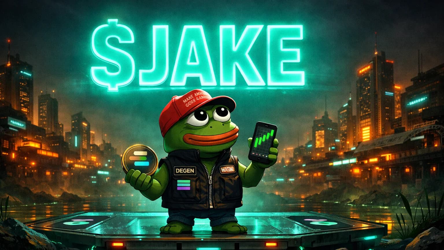 $708K Volume in 60 Minutes: Jake The Frog Rides Trump Whale CTO Wave to +185%