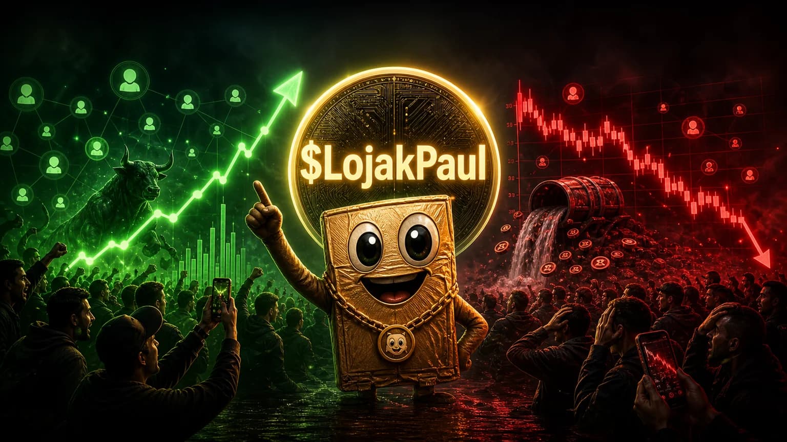 $LojakPaul Exploded 3,111% in a Day on Cardboard Hype and Now Has to Prove It Was More Than a Costume Change