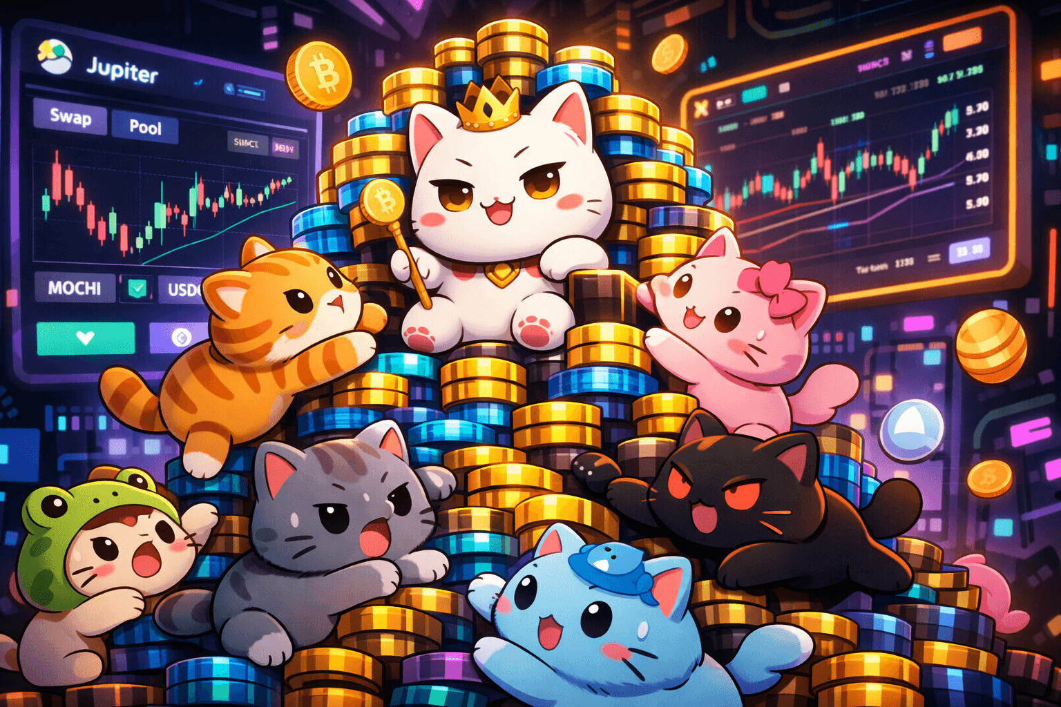 The $MOCHI Identity Crisis: How One Cat Meme Spawned a Liquidity Carousel on Jupiter