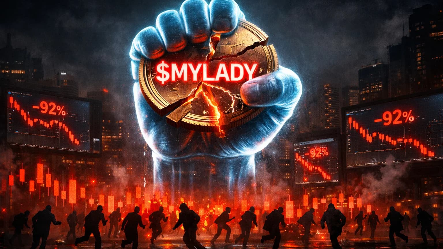 One Wallet Held 75% of $MYLADY's Supply. Then the Chart Dropped 92%.