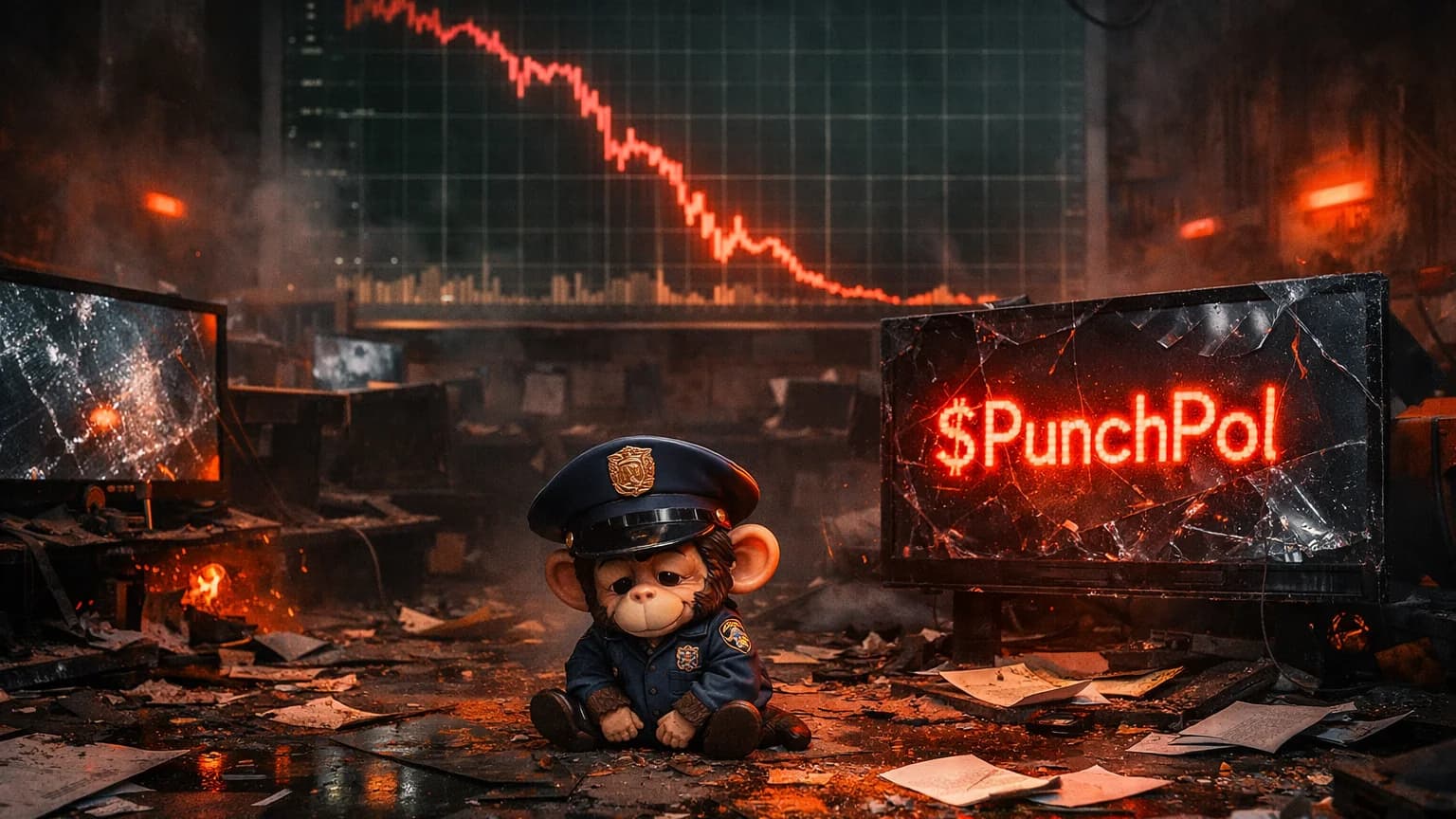 Punch Police Department ($PunchPol) Crashes 94% โ Another PUNCH Derivative Burns Through $1.7M in Volume