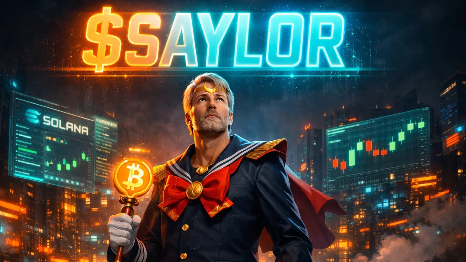 Michael Saylor Gets Meme-ified on Solana — Saylor Moon Pumps 446% in 3 Hours With $637K Volume