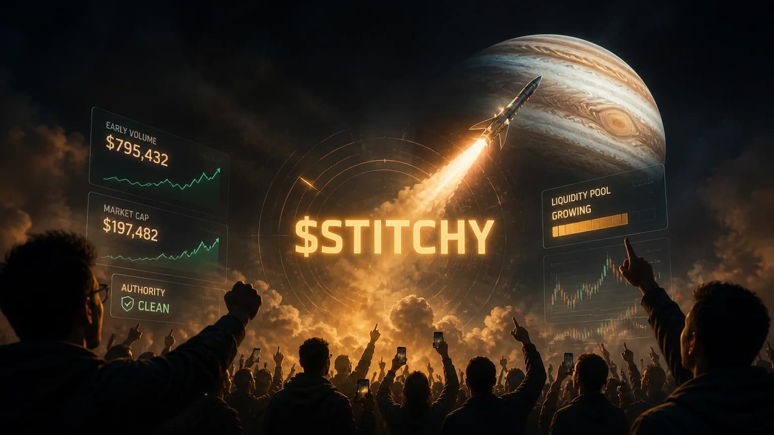 $STITCHY Rips 471% in Under an Hour, Then Runs Into the Liquidity Question